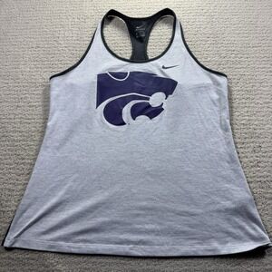 Kansas State Wildcats Tank Top Womens Small‎ Nike Gray